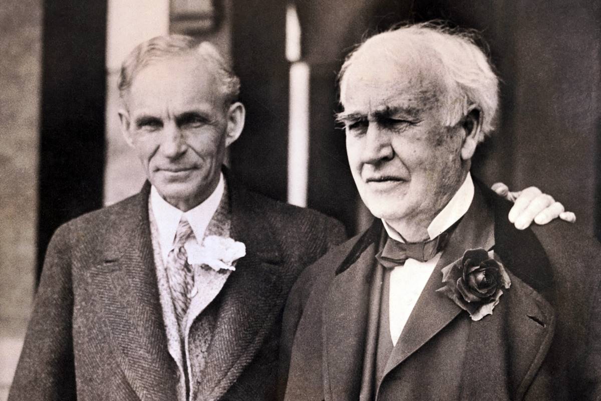 Henry Ford y Thomas Edison