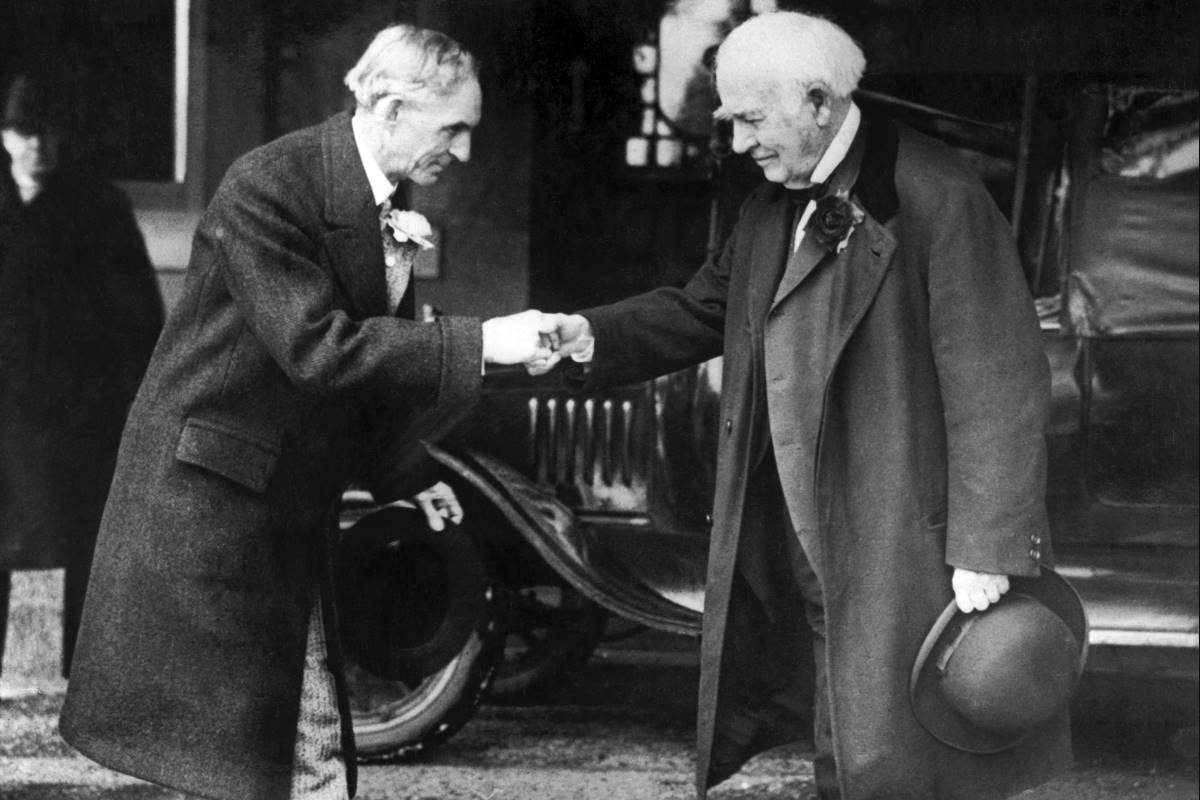 Henry Ford y Thomas Edison 