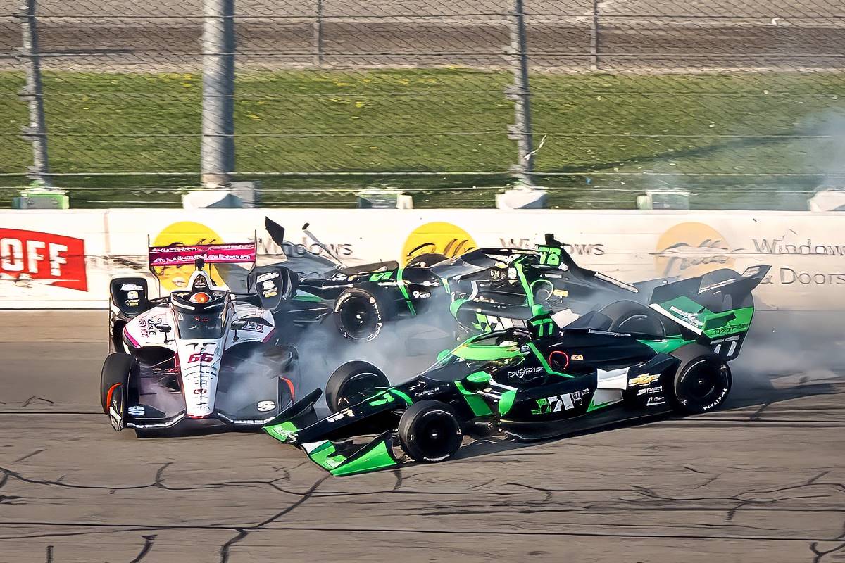 Agust N Canapino En Indycar As Le Fue Al Tit N En Iowa