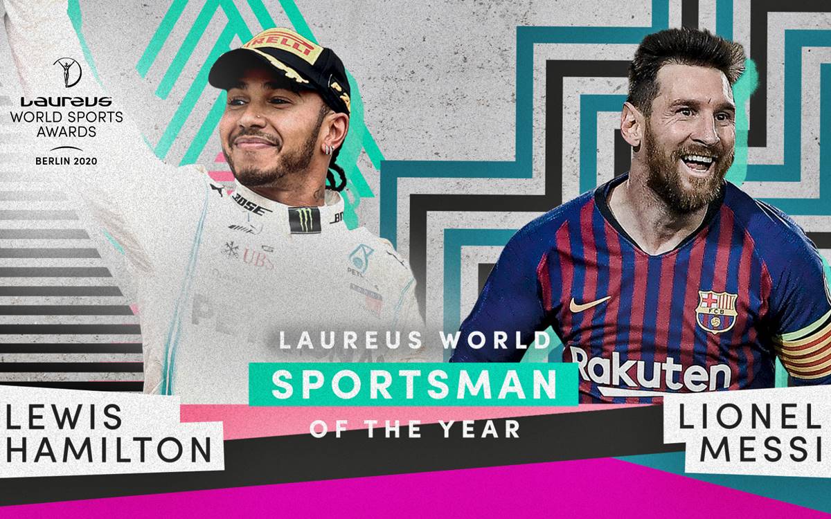 Lewis Hamilton compartió con Leo Messi el Premio Laureus 2020
