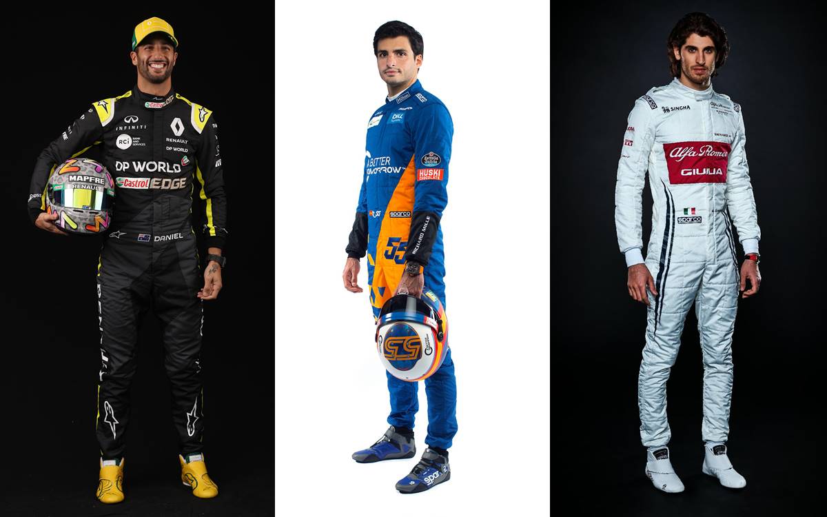 Daniel Ricciardo, Carlos Sainz y Antonio Giovanazzi. ¿Alguno será el reemplazante de Sebastian Vettel?