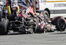 Max Verstappen y Lewis Hamilton crash Silverstone