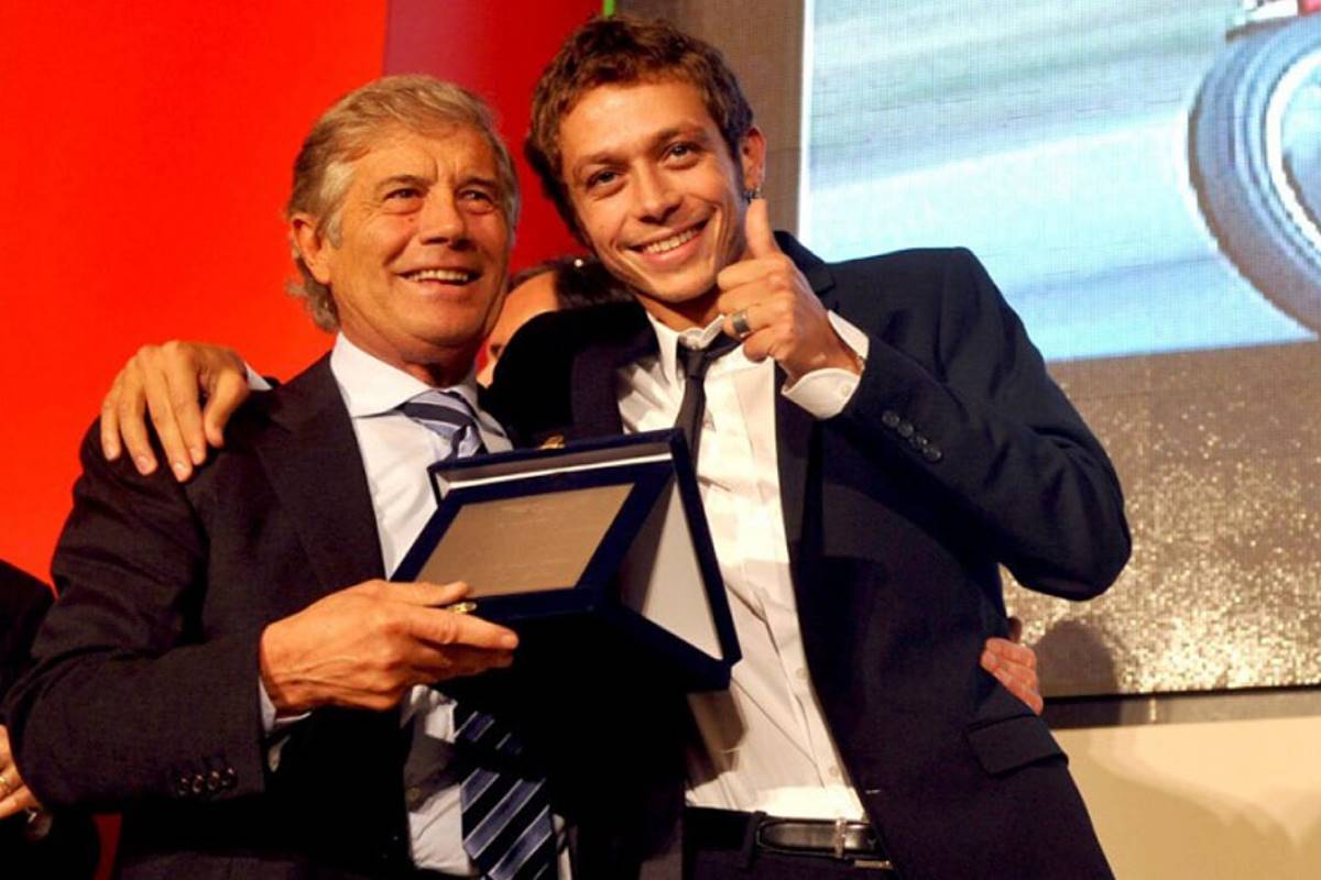Valentino Rossi y Giacomo Agostini