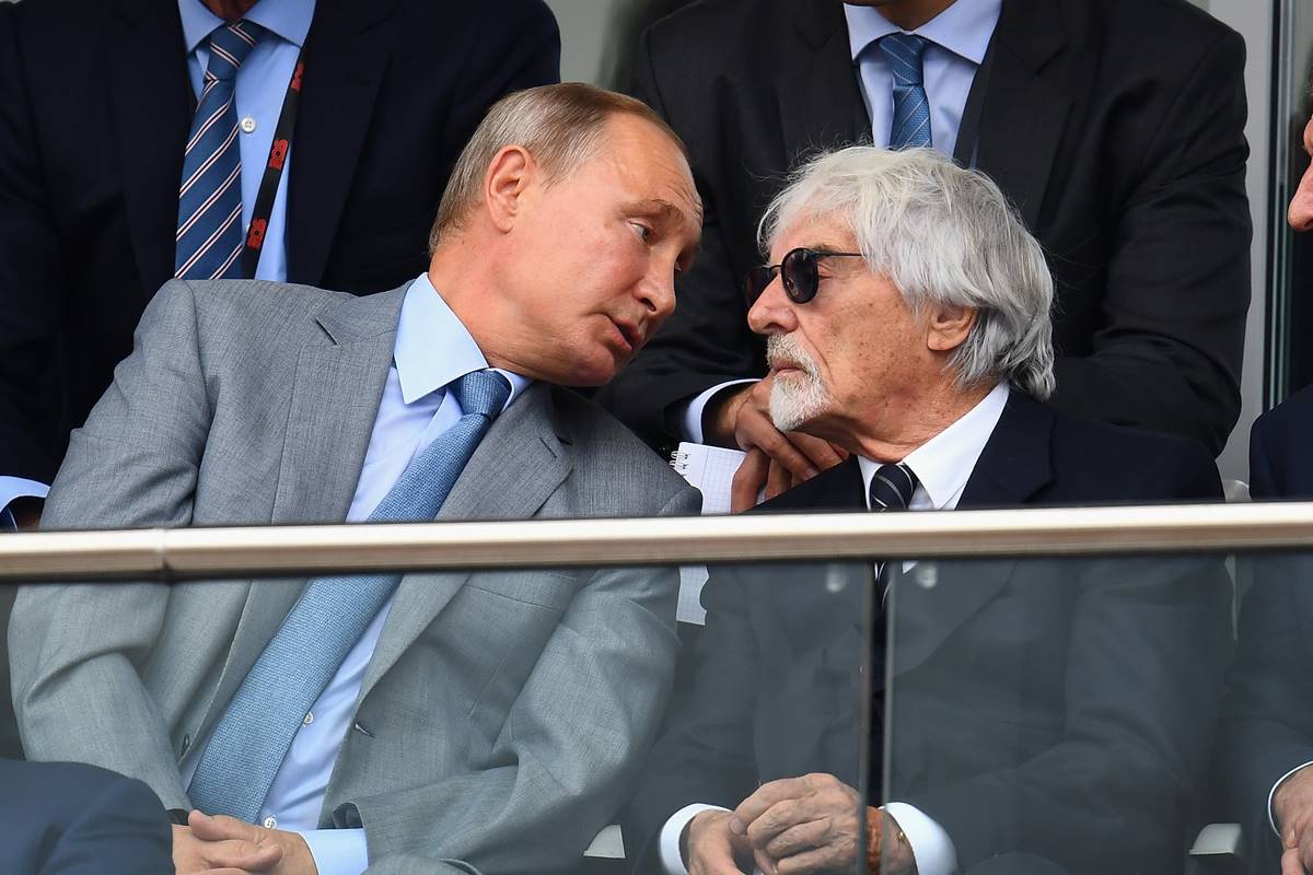Bernie Ecclestone y Vladimir Putin 