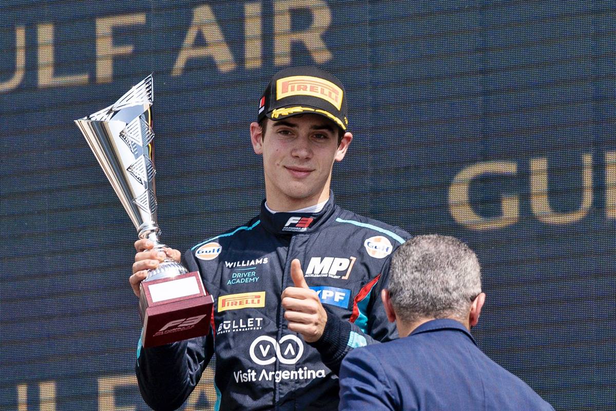 Franco Colapinto: confirmado su debut en la Fórmula 2