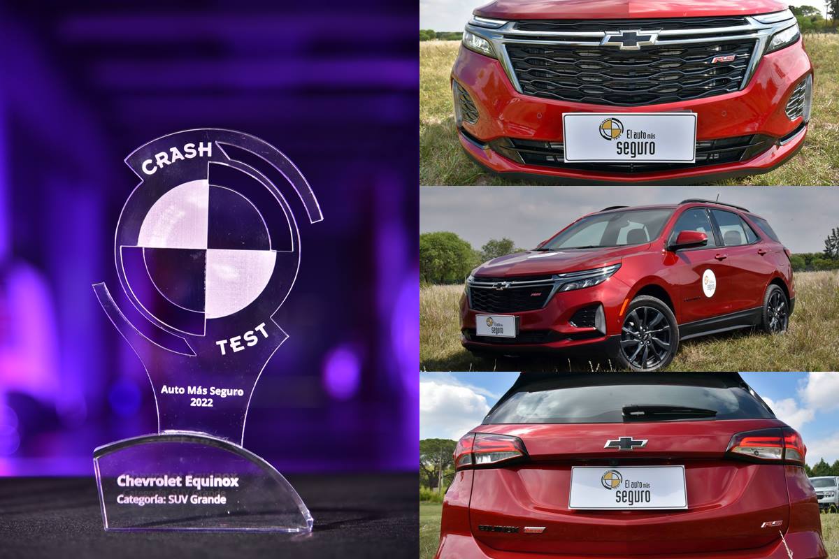 Chevrolet Equinox RS premiada por CESVI como el SUV grande más seguro del 2022