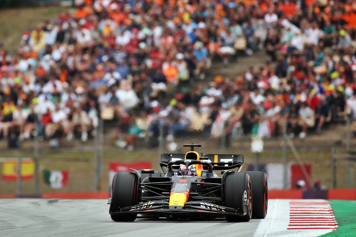 Max Verstappen voló en la clasificación del GP de España