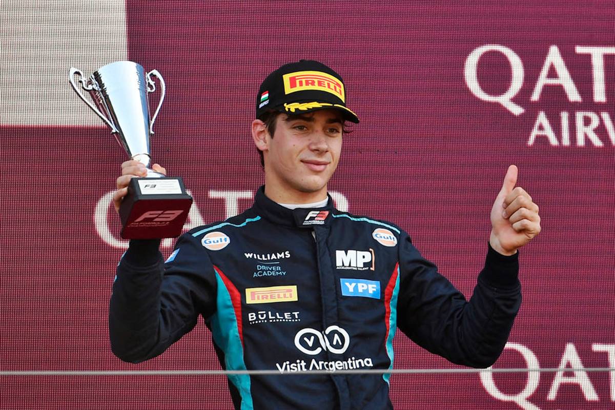 Franco Colapinto: cómo quedó en el torneo de la FIA Fórmula 3 después de  Hungría