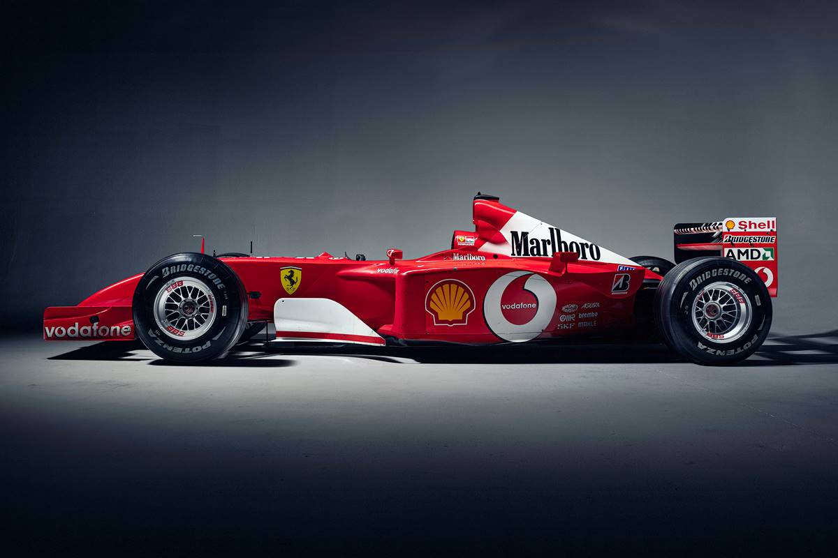 Una Ferrari manejada por Michael Schumacher en 2002 sale a subasta