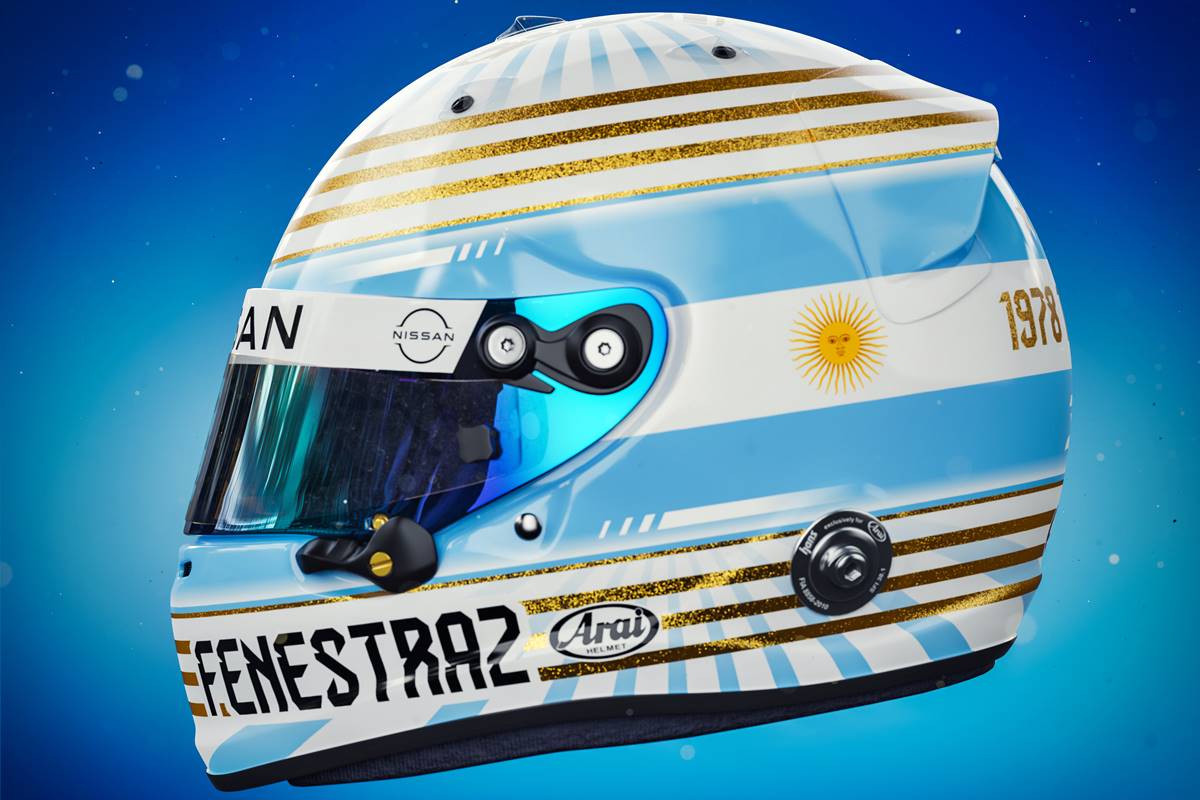 Sacha Fenestraz le rinde homenaje a Argentina con un casco único