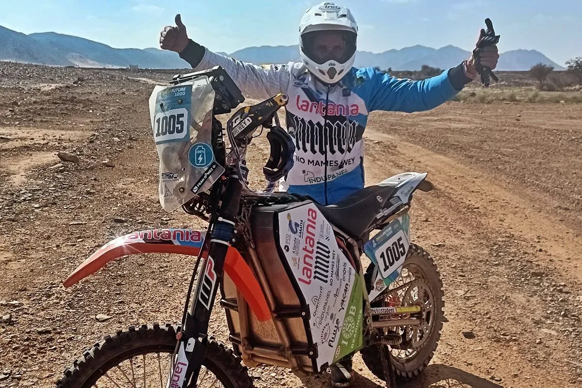 BAT Power Racing, la moto eléctrica que se partió en dos en pleno Rally Dakar