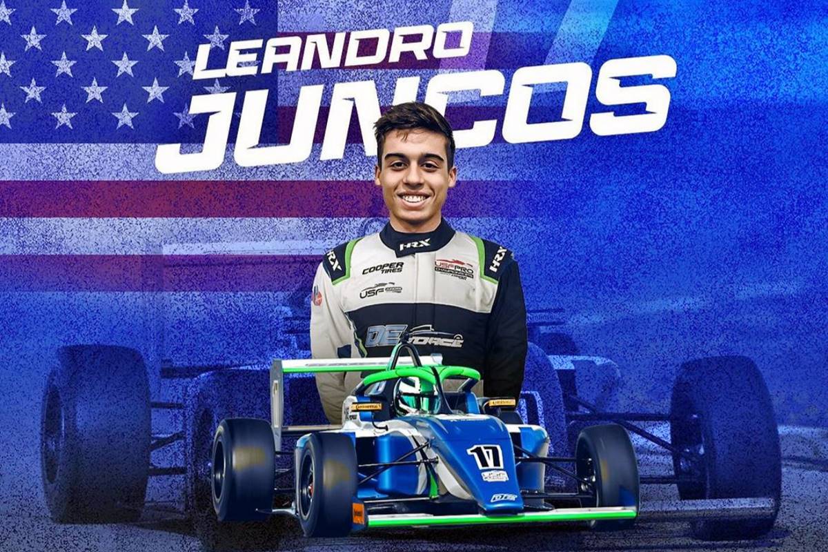 Leandro Juncos cambió el fútbol por un auto de carreras