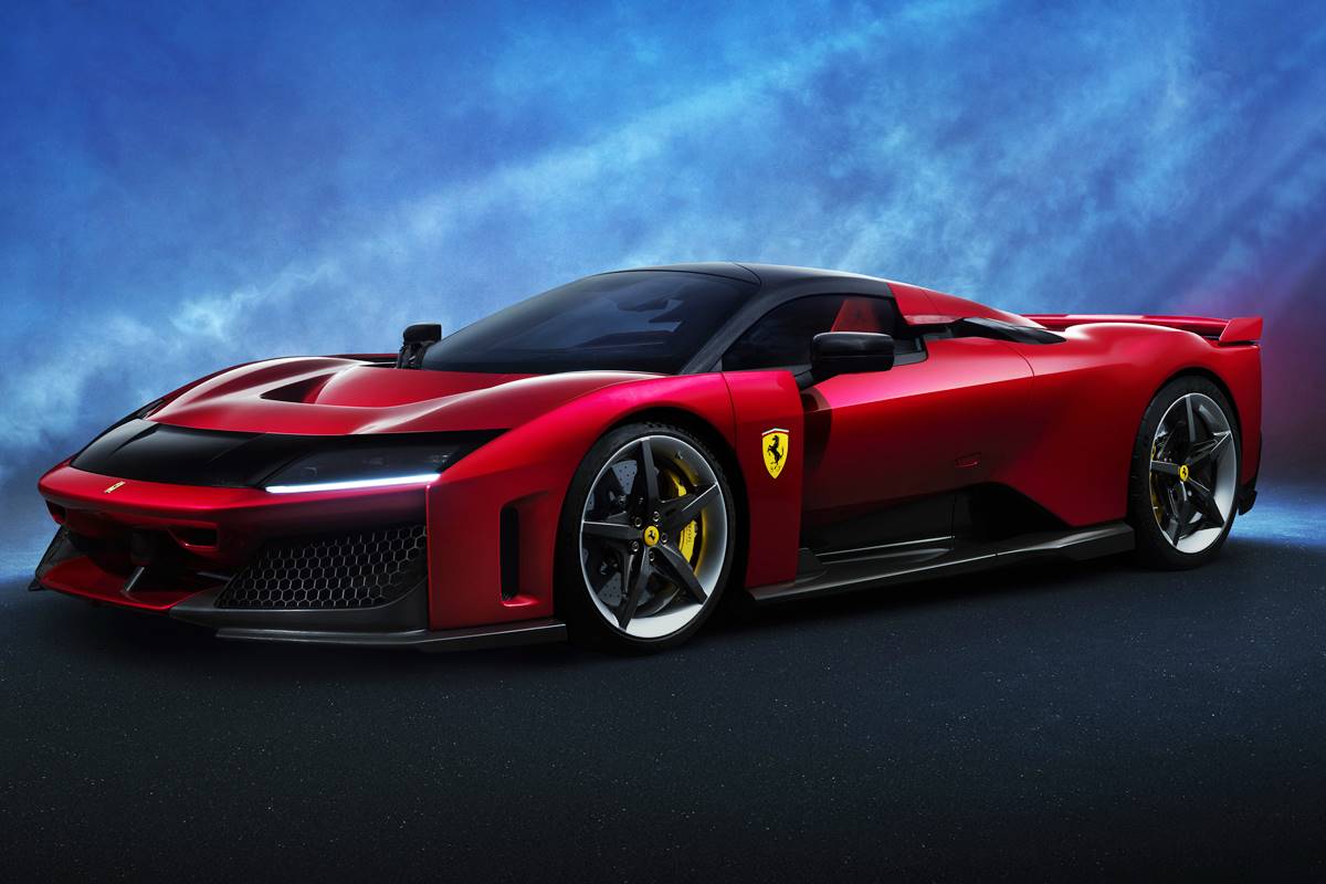 Ferrari F80 de tres cuartos perfil