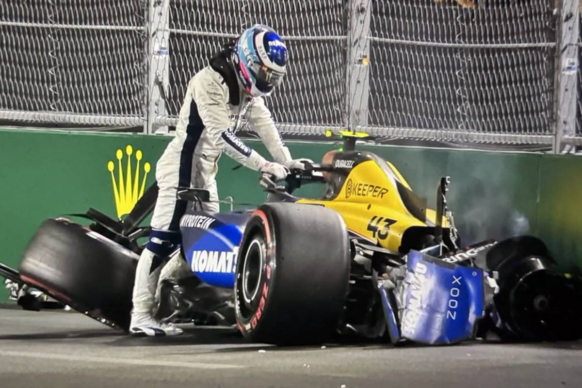 Franco Colapinto accidente Las Vegas