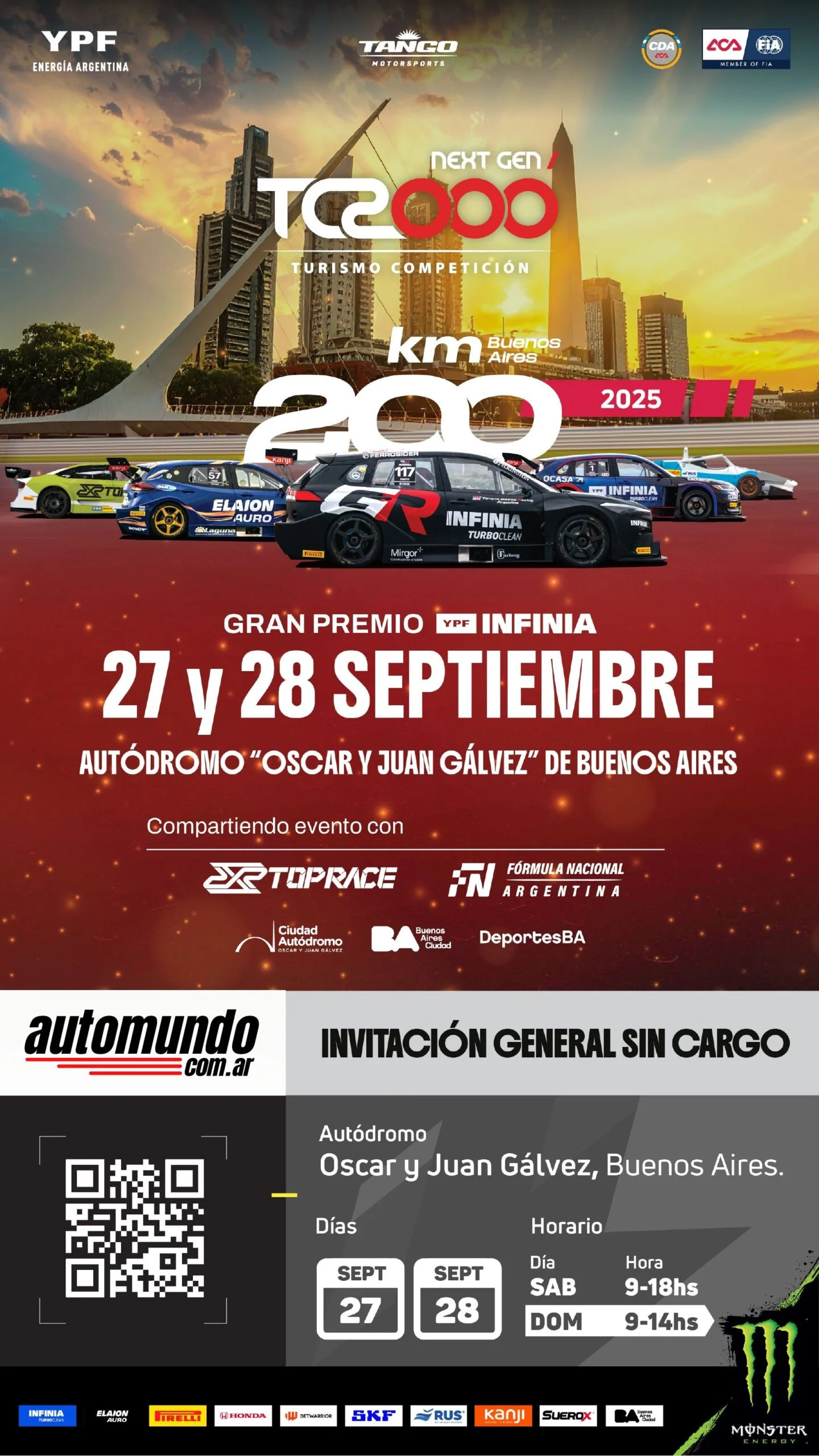 entrada para los 200 Kilómetros de Buenos Aires