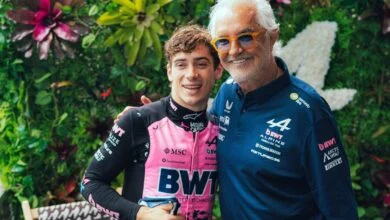 Franco Colapinto y Flavio Briatore en Miami