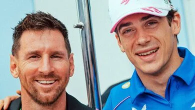 franco Colapinto y Lionel Messi en Miami