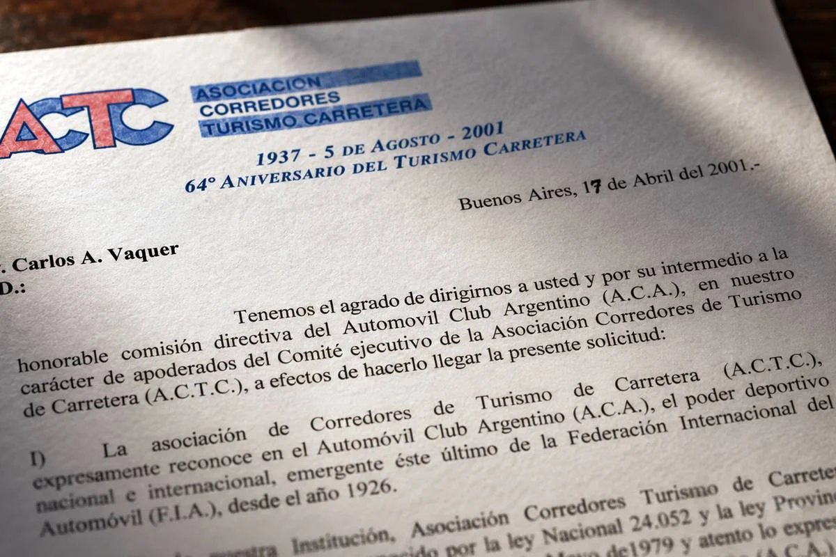 Carta ACA ACTC 2001