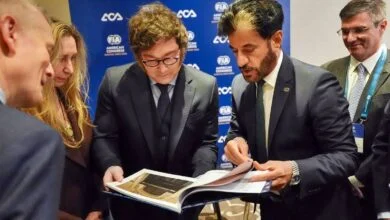 Javier Milei y Mohammed Ben Sulayem